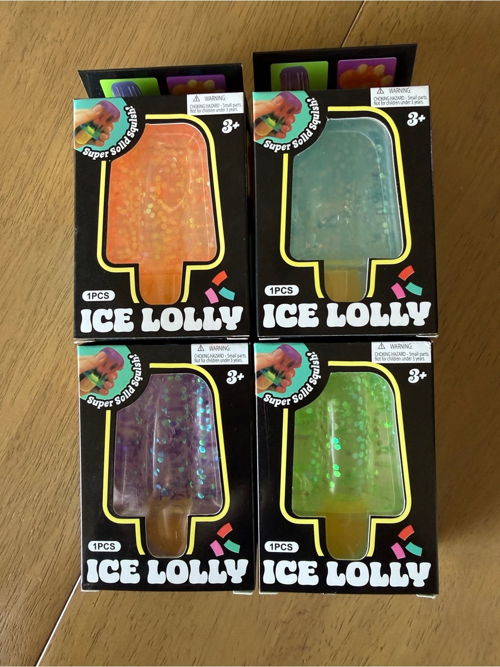 Ice Lolly Super Solid Squishy Lot Of 4 Squishy Different Colors New Sealed Box